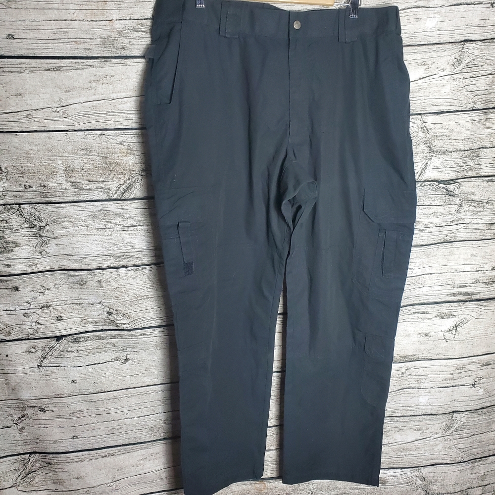 5.11 Tactical Trouser Black Pants Size 42.Waist approx:  21 inches Inseam app